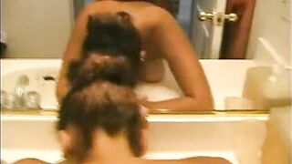 Black Teen Passionate Encounter in the Bathroom