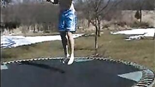 Bouncing Fun on the Trampoline