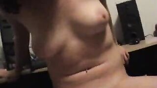 Dirty Talk While Cumming on His Cock