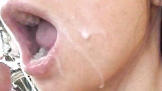 Surprise Facial Cumshot on Her Pretty Face