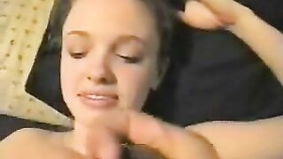 Innocent Girl Gets Facialized on Camera