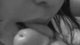 Classic black and white homemade Asian video