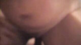 Chubby teen receives a surprise ass cumshot