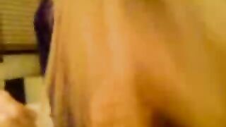 Pretty Blonde POV Suck and Fuck Closeup