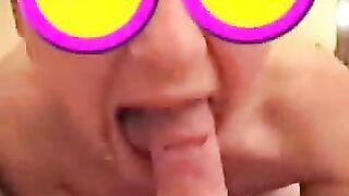 Cumming Deep in Wife's Mouth