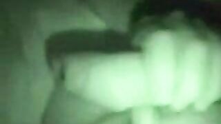 Steamy Nightvision Threesome Action