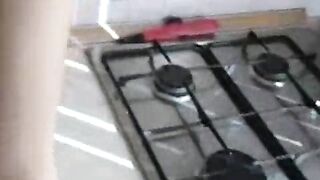 Teen’s Steamy Kitchen Blowjob Caught on Tape