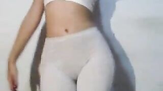 Spandex-Clad Booty and Camel Toe Tease