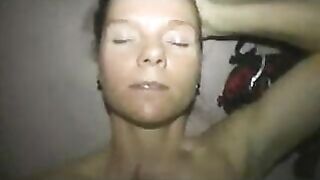 Wife Waits Patiently for His Messy Cum Explosion