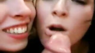 Three Teens Share a Cock Sucking Session