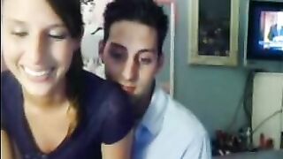 Young Couple’s Passionate Webcam Encounter