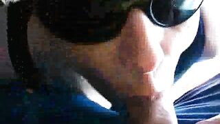 Italian Wife in Shades Sucks and Swallows