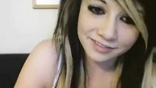 Emo Teen Webcam Solo Performance