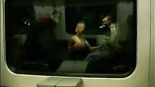 German Amateur Girl Gets Naughty on a Train