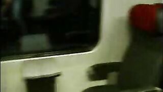 German Amateur Girl Gets Naughty on a Train