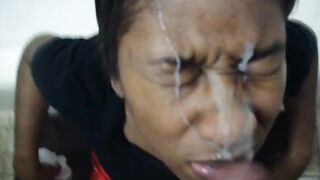 Intense Cum Facial Moment