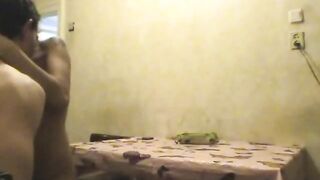 Russian Amateur Couple Fucks on the Kitchen Table