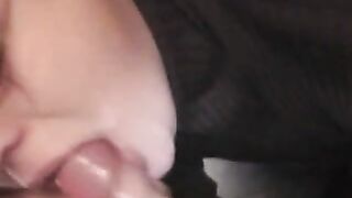 Throat Filled with Hot Cum