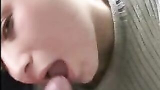 Swallowing Cum During Car Fun