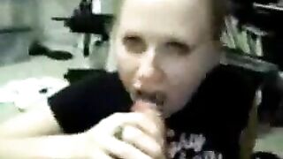 Cumming Hard in Her Mouth