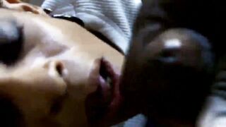 Ebony Girlfriend Swallows Every Last Drop